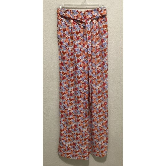 Forever 21 Vintage Floral Wide-Leg Palazzo Pants Size XS - Picture 2 of 8